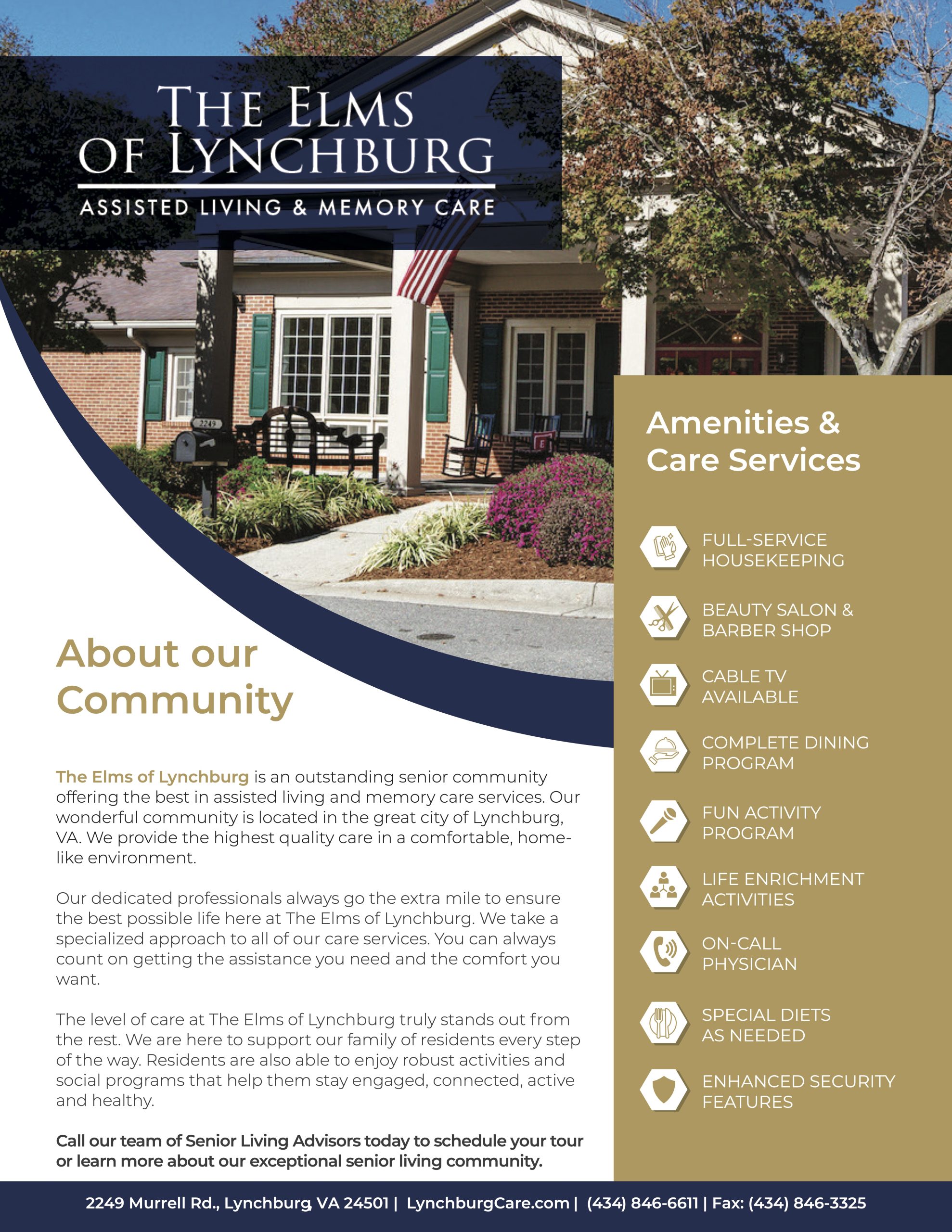 Elms of Lynchburg- About our Services